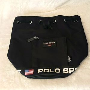 Polo Sport Ralph Lauren 90s vintage drawstring one shoulder bag